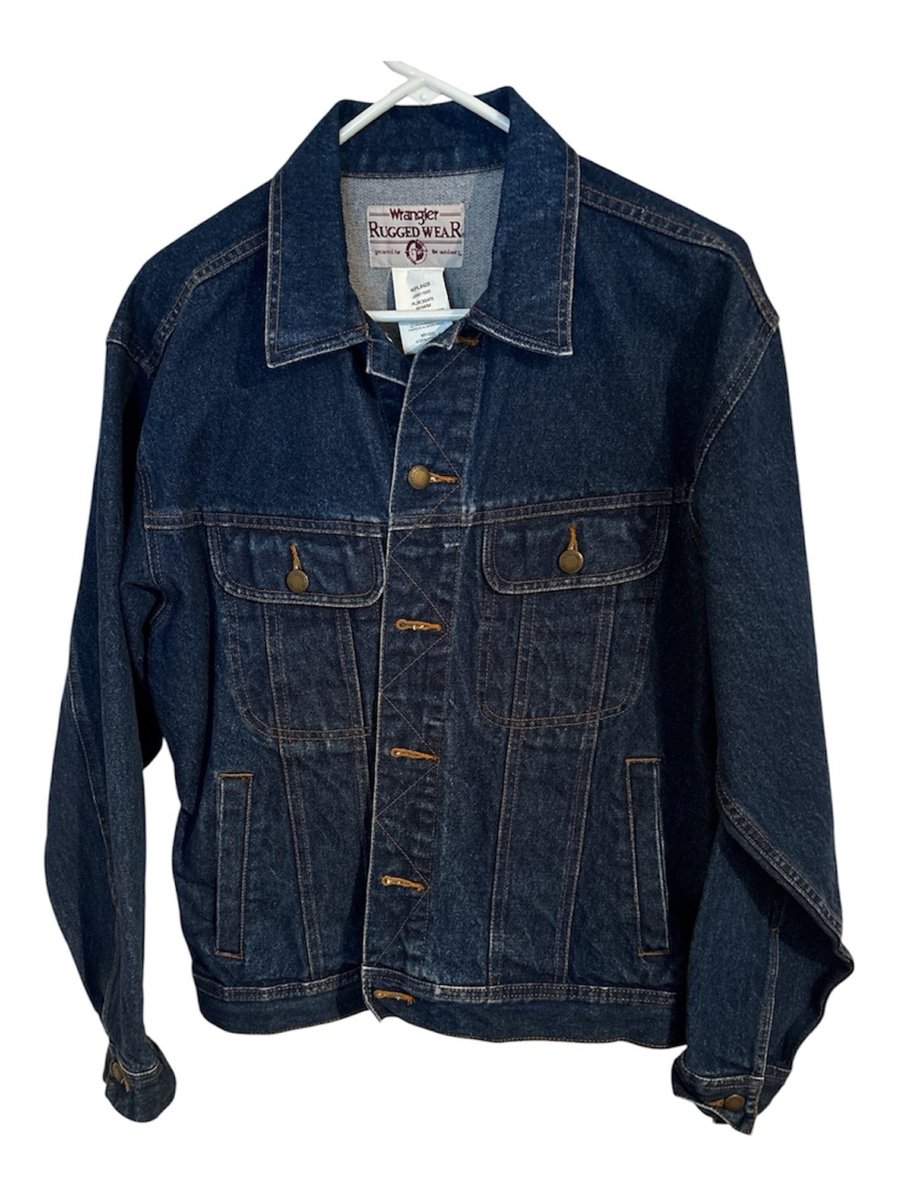 Wrangler Dark Blue Denim Truck Jacket - Men's